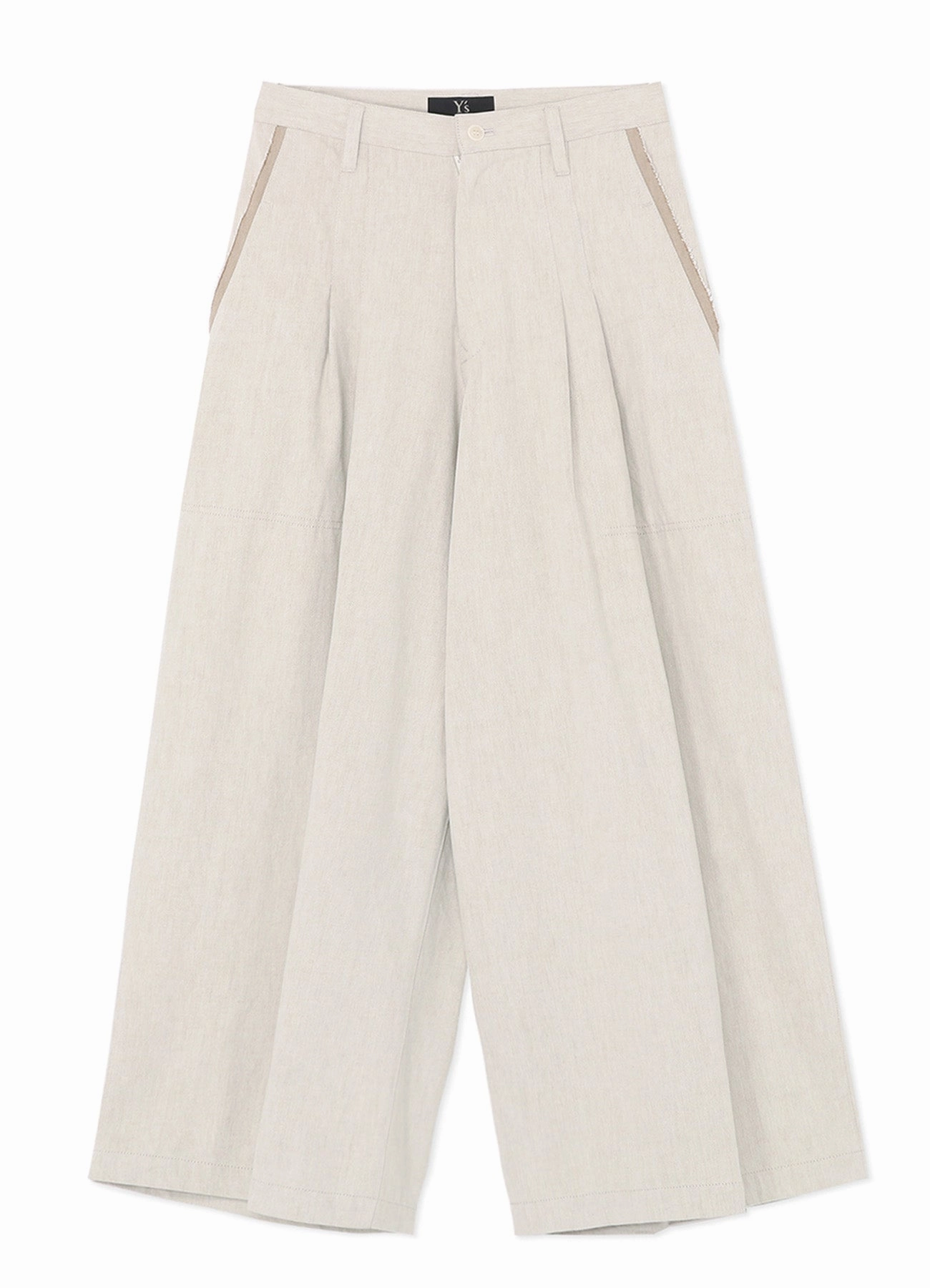 10oz DENIM DOUBLE PLEATED WIDE LEG PANTS Commuter Ready