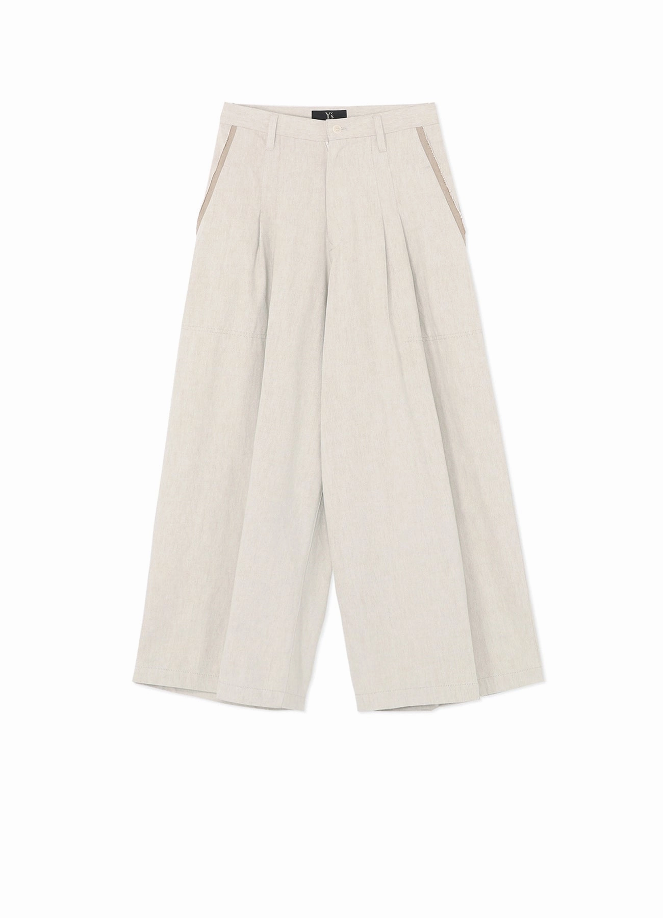 10oz DENIM DOUBLE PLEATED WIDE LEG PANTS Odor Control Technology Light Waist