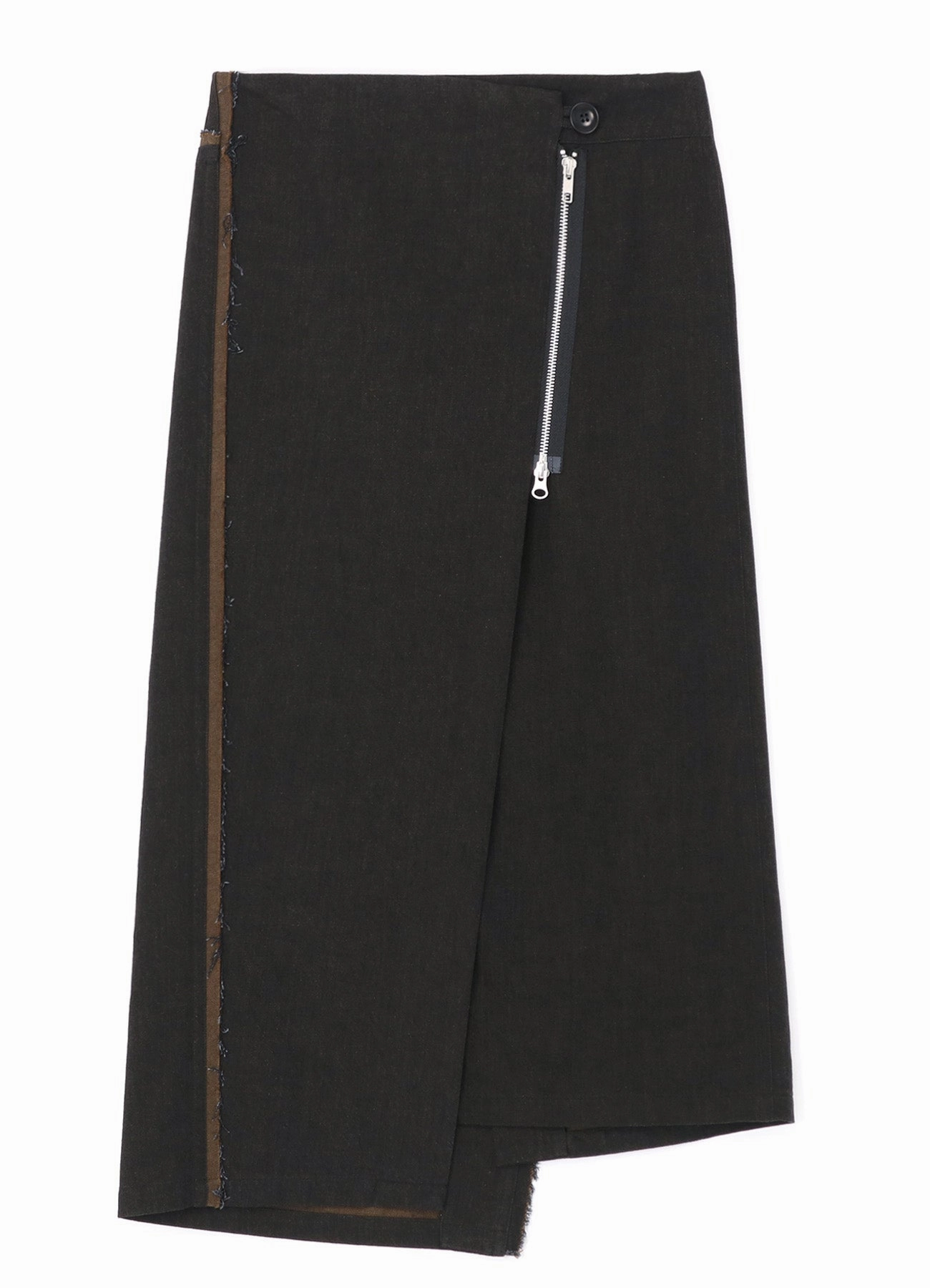 10oz DENIM PANELLED WRAP SKIRT Wrinkle resistant fabric Flexible Material