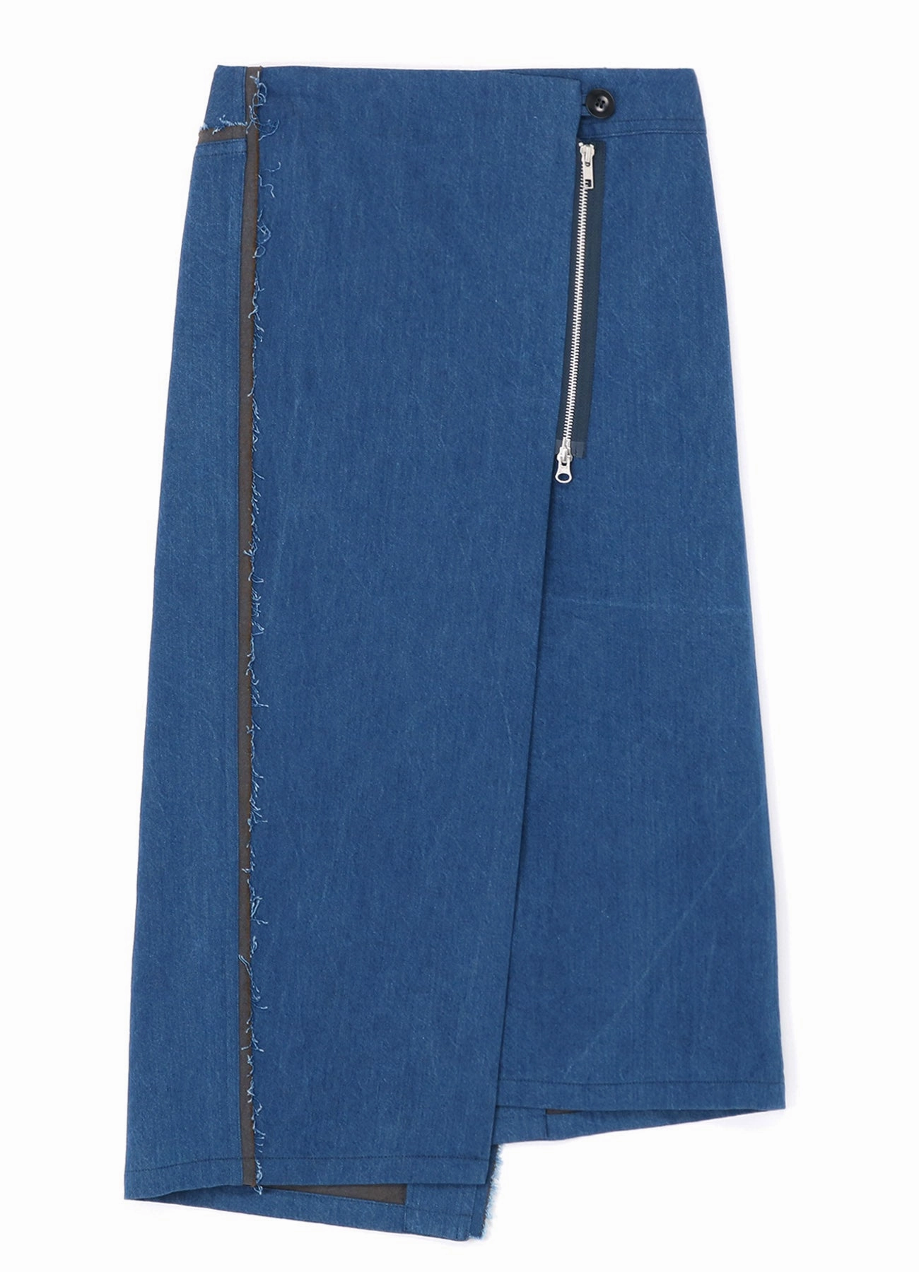 Street Style 10oz DENIM PANELLED WRAP SKIRT