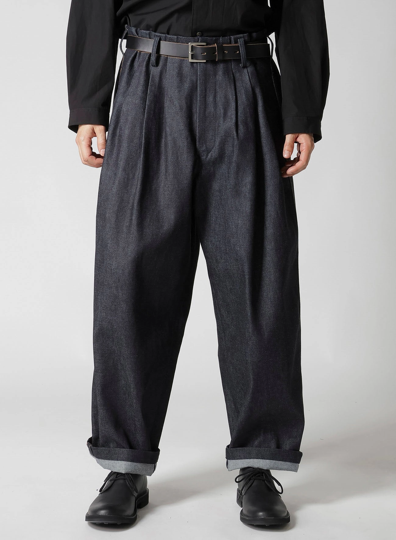 Stay Active 13oz UNEVEN YARN DENIM PANTS WITH COLOR COMBI STITCH