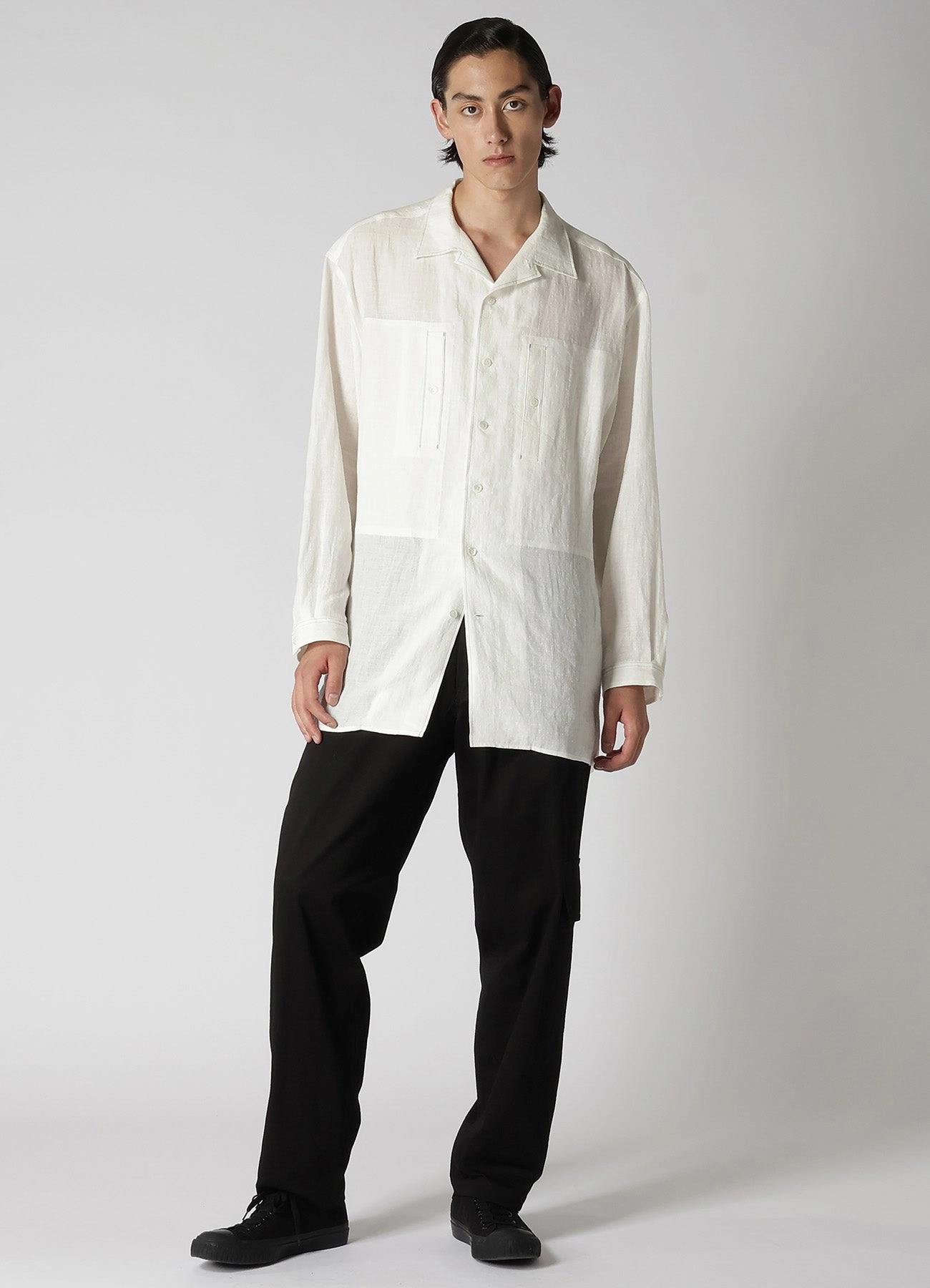 Stain Release Finish 20KATSURAGI SIDE SEAM TUCK PANTS