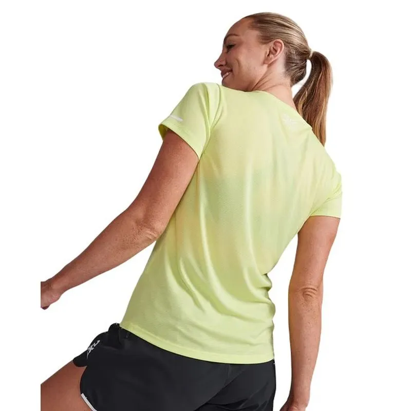 Anti-pilling 2XU Womens Aero Running Tee