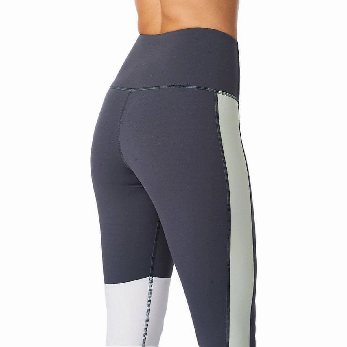 2XU Form Block Hi Rise Compression Womens Long Running Tights - Navy Power Fit