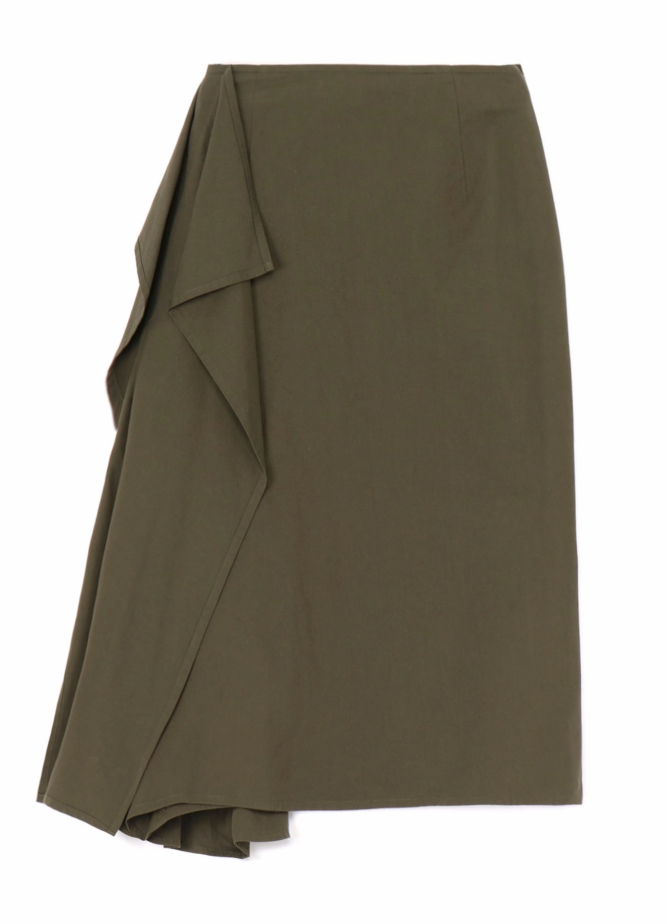 Workout-ready 30/-COTTON TWILL DRAPE DETAIL SKIRT PANTS