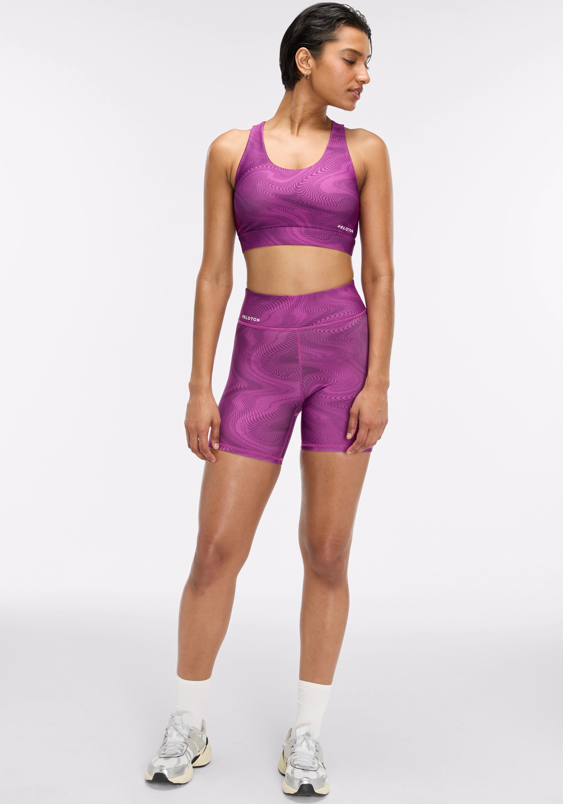 3" DuoKnit Bike Short tropical style yoga clothing