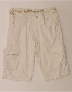 40WEFT Mens Cargo Shorts W34 Large Beige Breeze Ready Father's Day gift