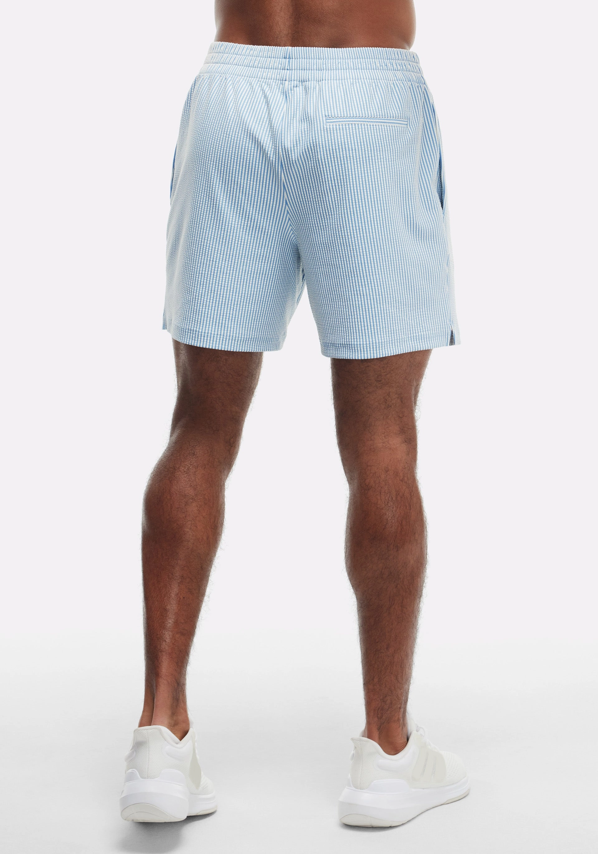 Soft Motion Non Binding Waistline 6?? Unlined Seersucker Short