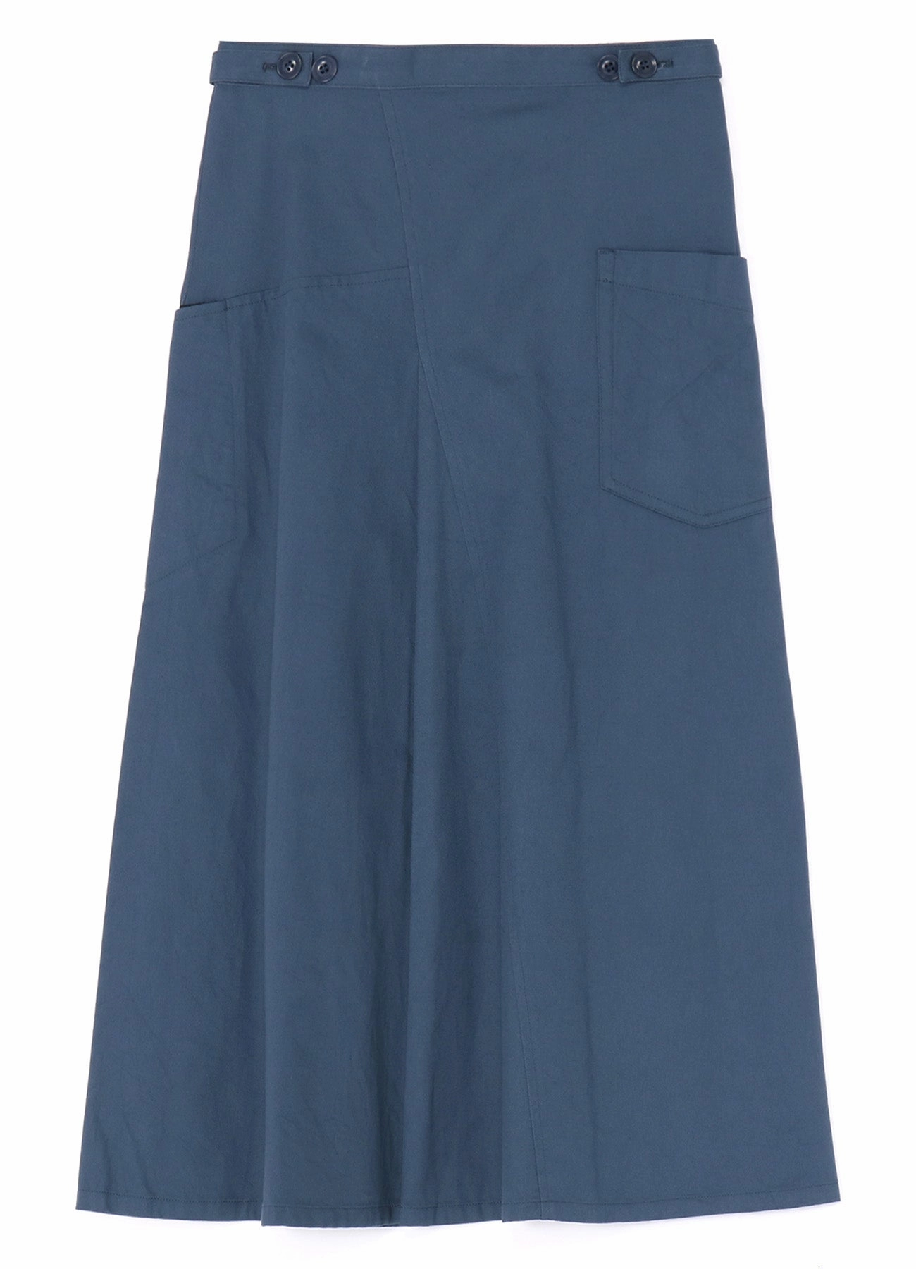 Relaxed Style [Y's BORN PRODUCT] COTTON TWILL FLARE GUSSET FLARE SKIRT