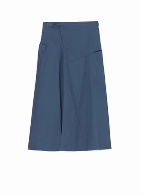 [Y's BORN PRODUCT] COTTON TWILL FLARE GUSSET FLARE SKIRT Chilly Day Layers Elasticized Cuffs