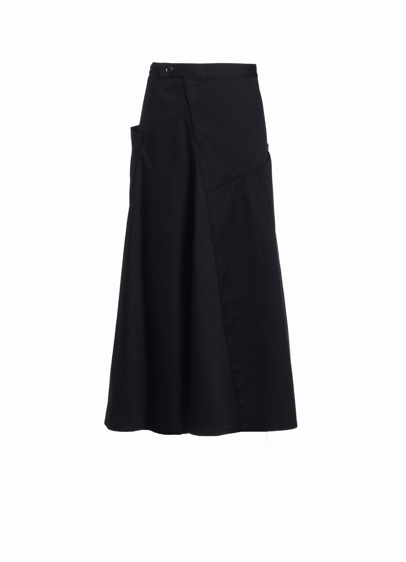 [Y's BORN PRODUCT] COTTON TWILL FLARE SKIRT WITH GUSSET Tough Style Core Style
