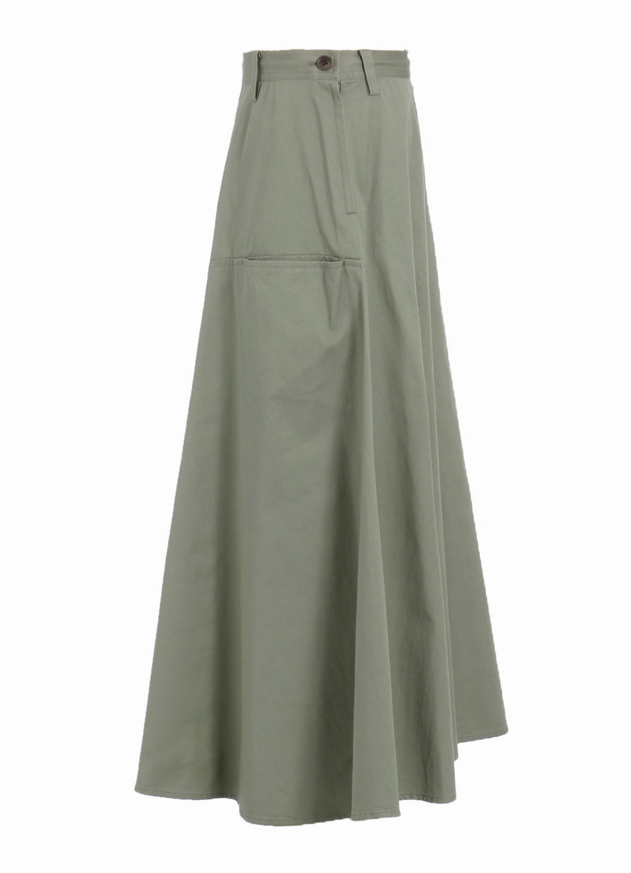 [Y's BORN PRODUCT] COTTON TWILL FRONT PANEL POCKET SKIRT NonRestrictiveCut Performance Wear