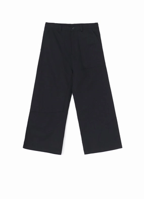 Functional Waist Minimal Cut [Y's BORN PRODUCT] COTTON TWILL LONG STRAIGHT PANTS