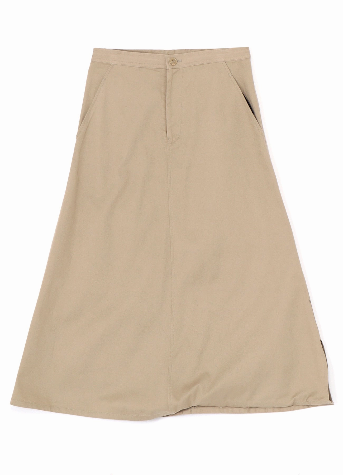 [Y's BORN PRODUCT] COTTON TWILL SKIRT PANTS Perfect Movement
