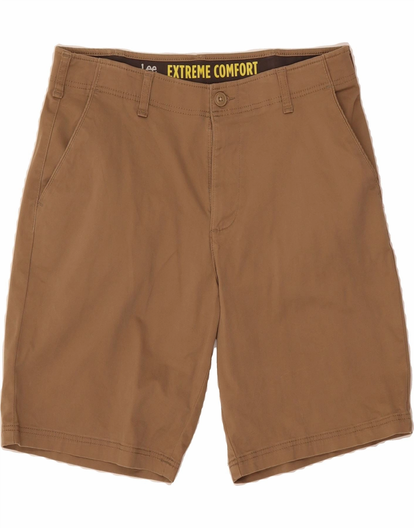 LEE Mens Chino Shorts W34 Large  Brown Cotton Tailored Cut men's clothing