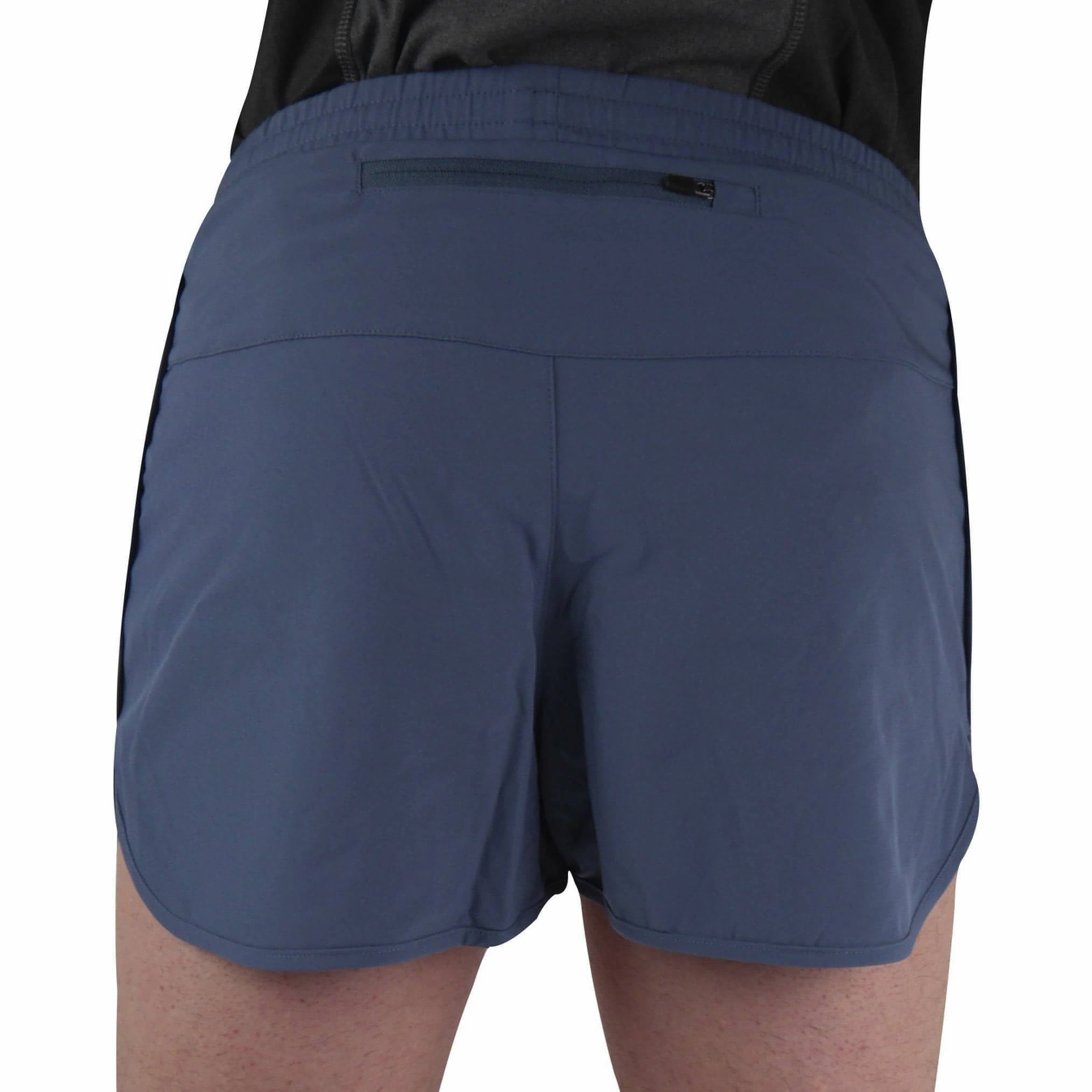 fishing outfit Move Flow More Mile Racer Split Mens Running Shorts - Blue