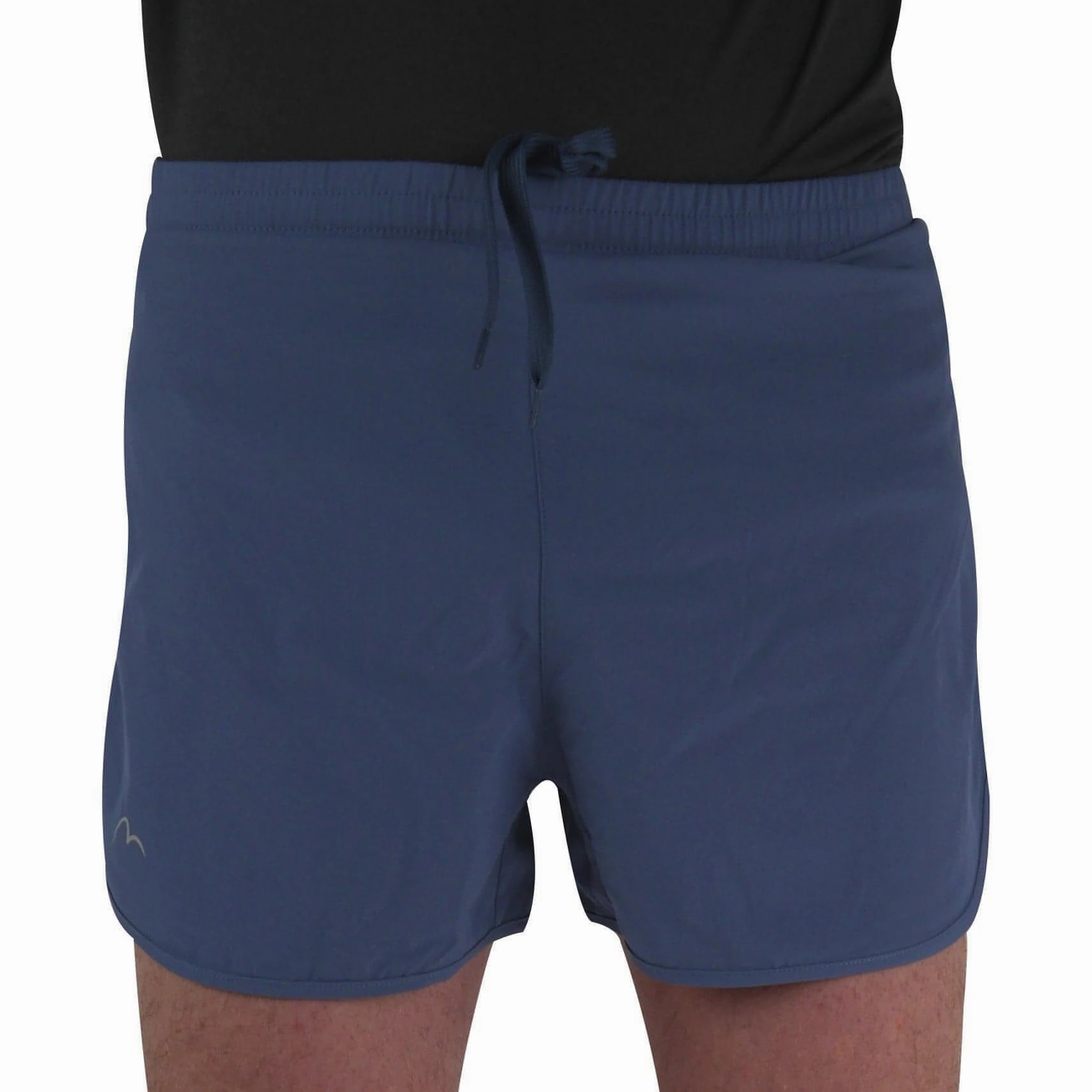 Athletic Vibe More Mile Racer Split Mens Running Shorts - Blue