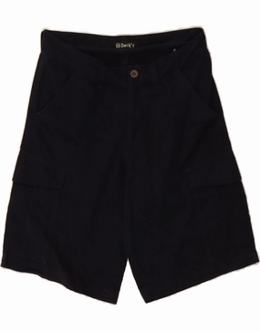 DACK'S Mens Cargo Shorts IT 48 Medium W32 Navy Blue Cotton Relax Fit