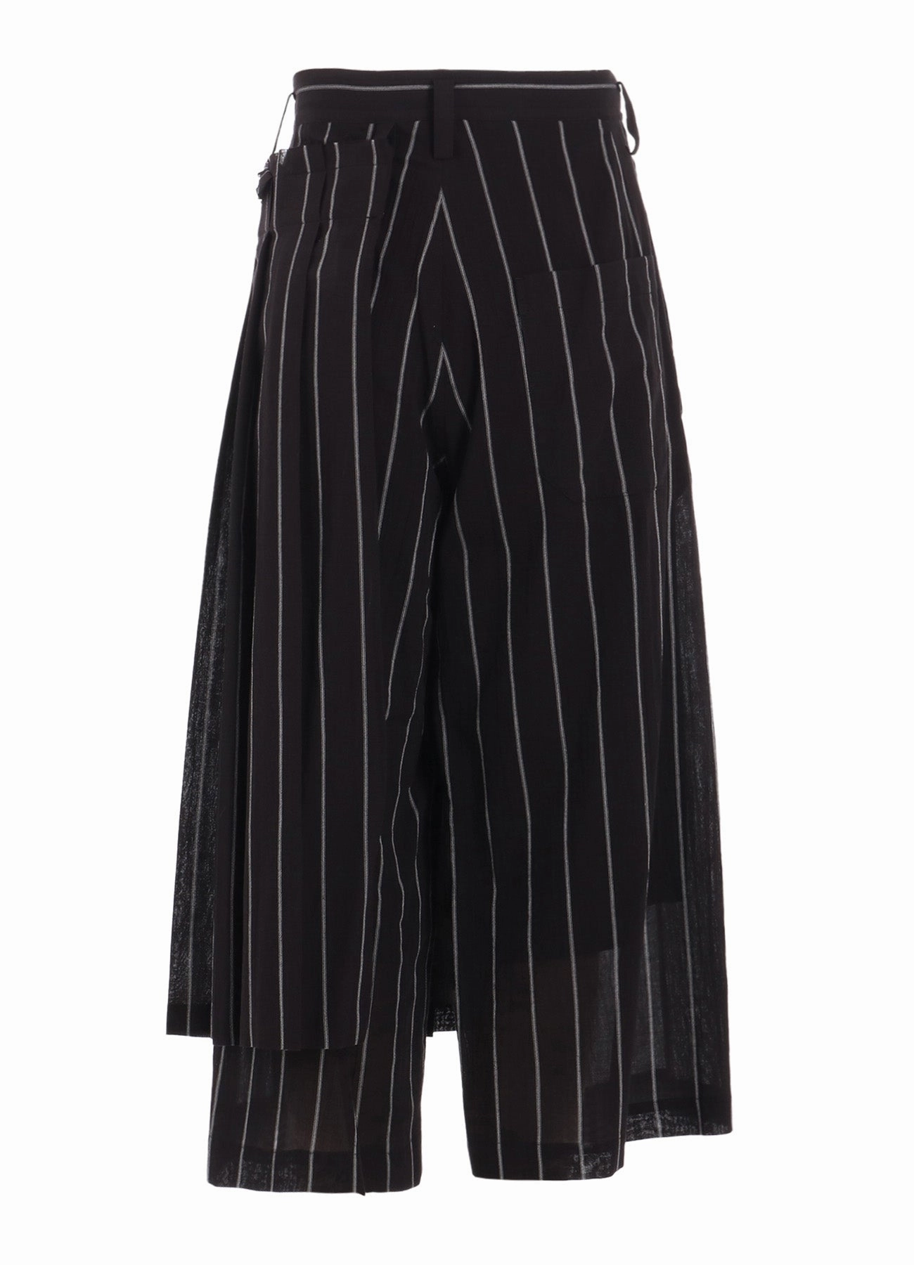 Layer-Friendly Essential Waist WASHER STRIPE WRAPT PLEATED PANTS