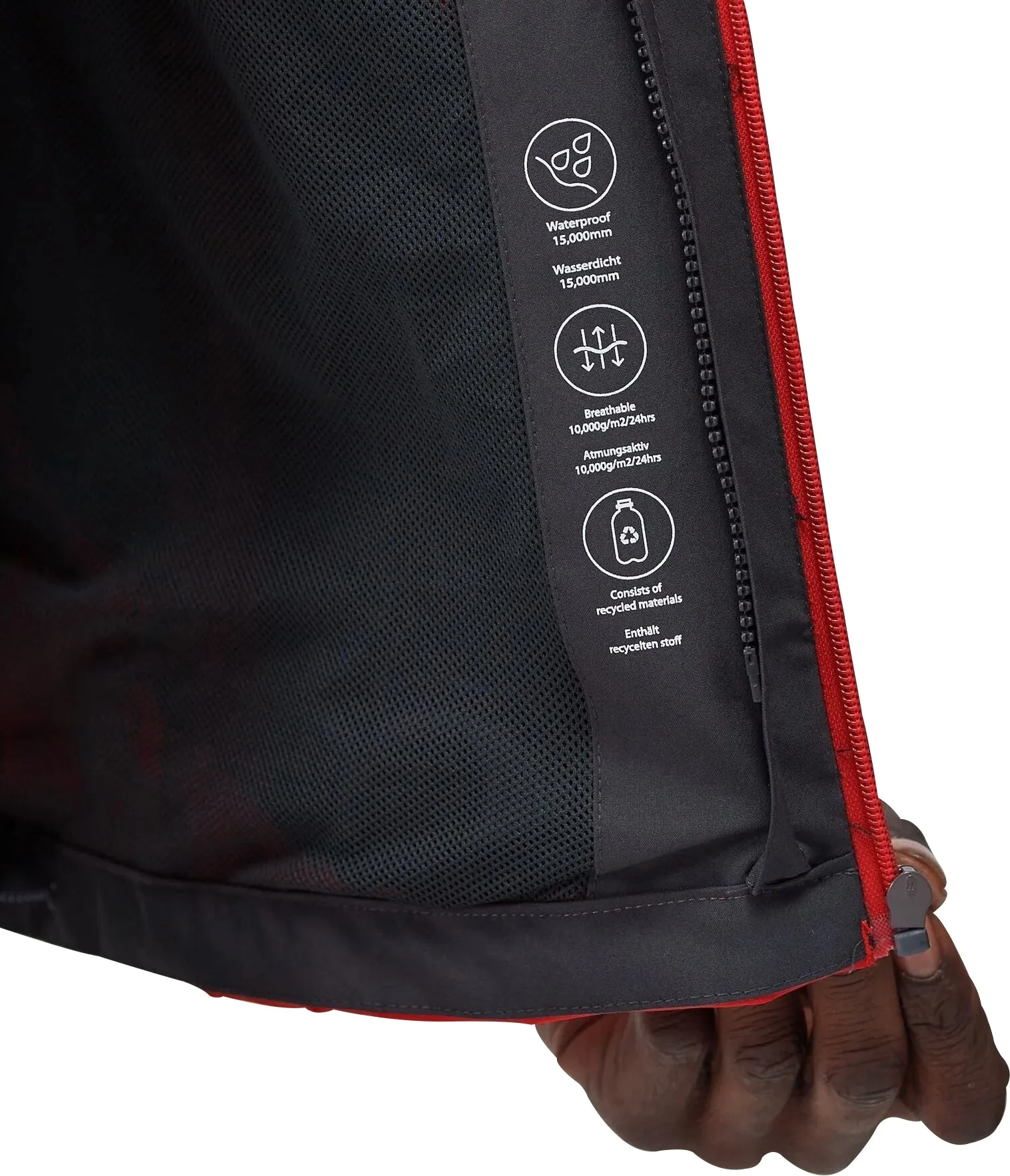 Regatta Wentwood VIII 3-In-1 Mens Waterproof Jacket - Red Breathable Technology