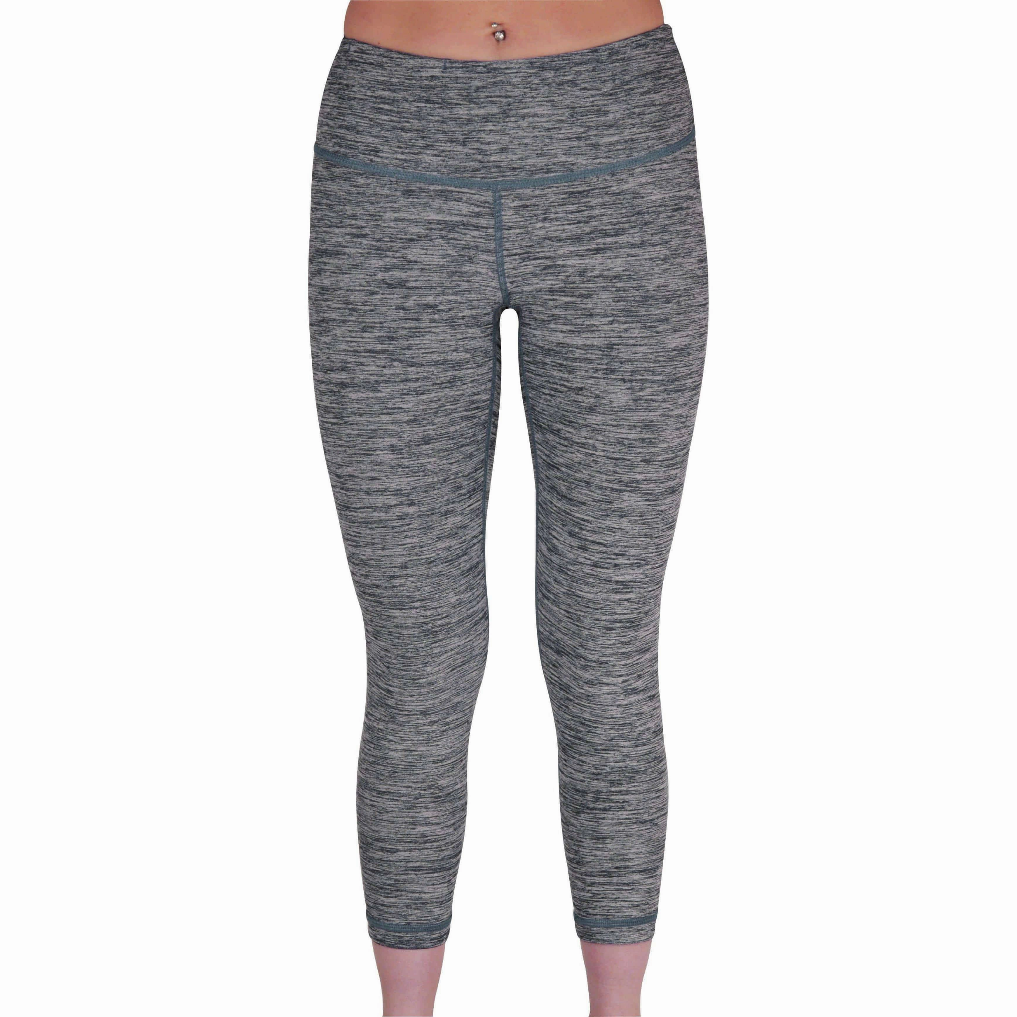 More Mile Reversible Graphic Womens 3/4 Capri Running Tights - Blue Multi Purpose Comfy Fit