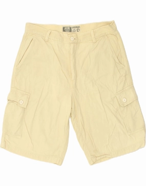 Free Fit CARRERA Mens Cargo Shorts W34 Large Beige Cotton