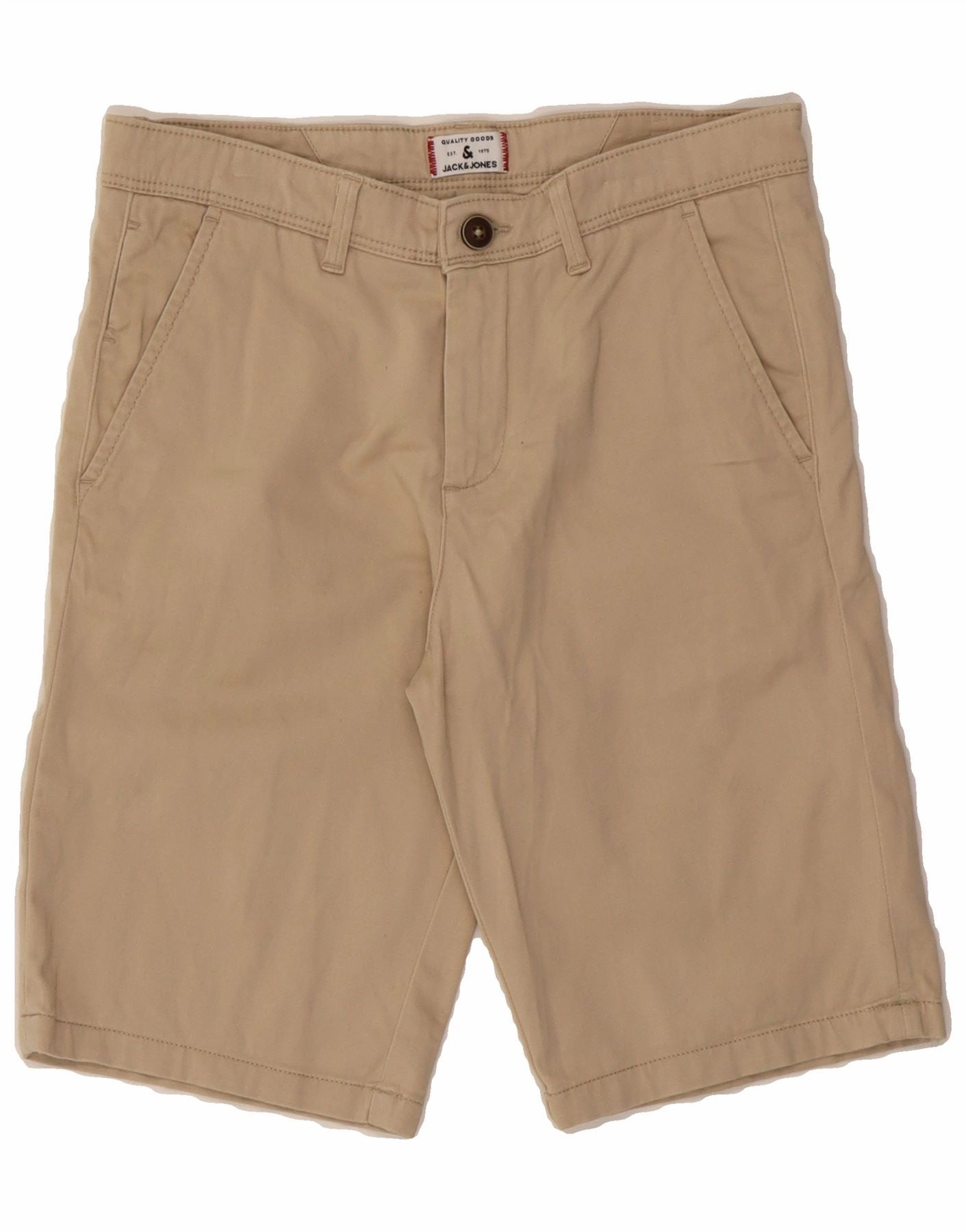 Street Style low - rise JACK & JONES Mens Chino Shorts XS W28  Beige
