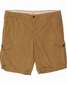 DOCKERS Mens Cargo Shorts W42 2XL Beige Cotton Durable Quality