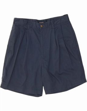 Unique Pattern DOCKERS Mens Khakis Pegged Chino Shorts W33 Medium Navy Blue Cotton