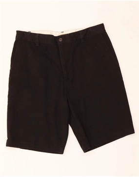 Active Comfort Breathable fabric DOCKERS Mens Chino Shorts W33 Medium Black Cotton