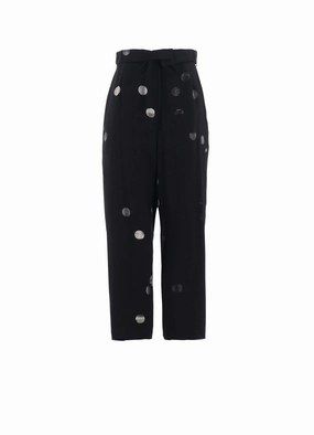 CU/RY GABARDINE DOT HIGHT WAIST PANTS Outdoor Flex Easy Wear