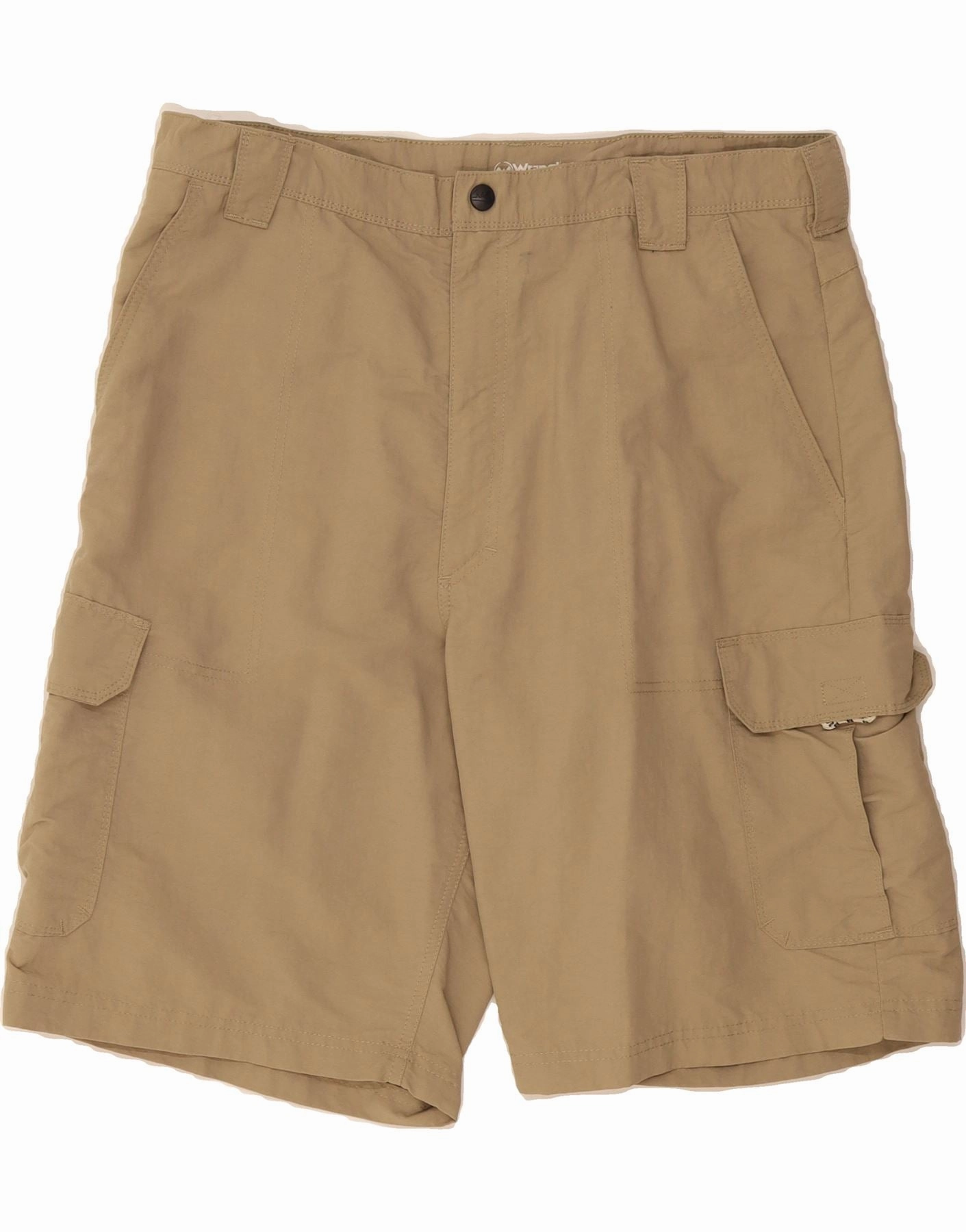 Plus Size WRANGLER Mens Cargo Shorts W38 XL Beige Nylon