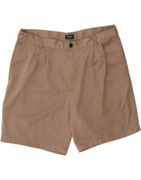 DOCKERS Mens Chino Shorts W40 XL Brown Sporty Comfort