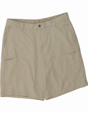 IZOD Mens Golf Cargo Shorts W38 XL Grey Polyester Quick Adjust Fit Bacterial Growth Prevention