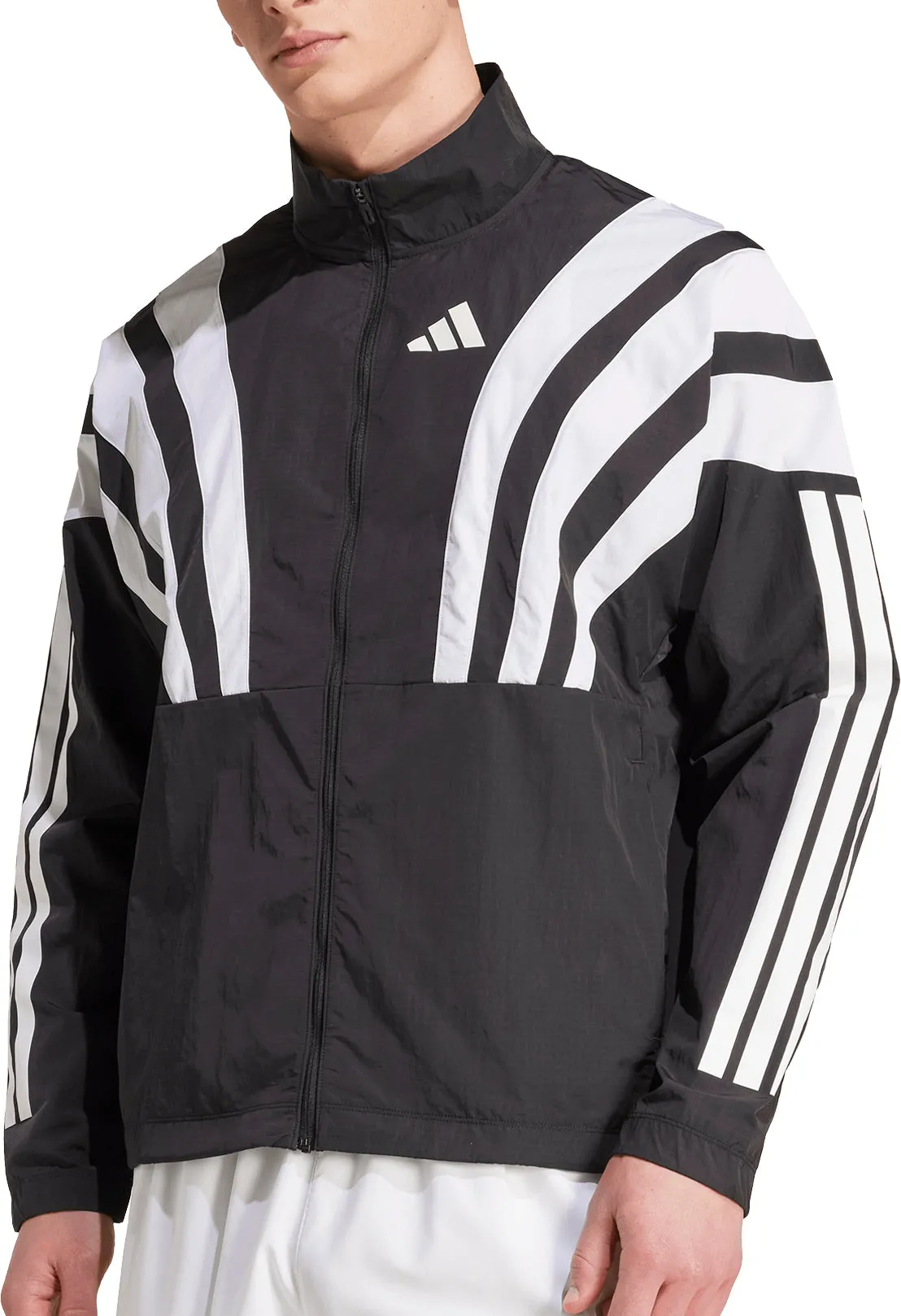 adidas Adizero Archive Mens Running Jacket - Black baristas