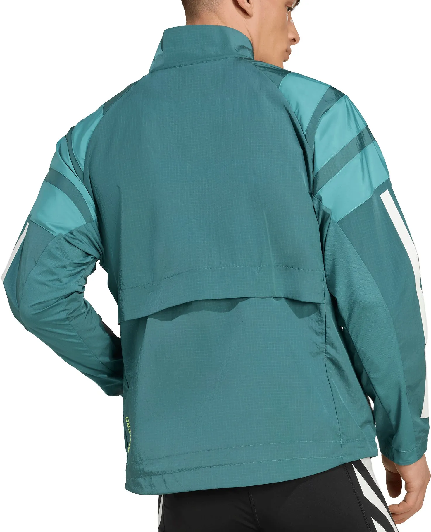 adidas Adizero Archive Mens Running Jacket - Green Under Shell Father's Day