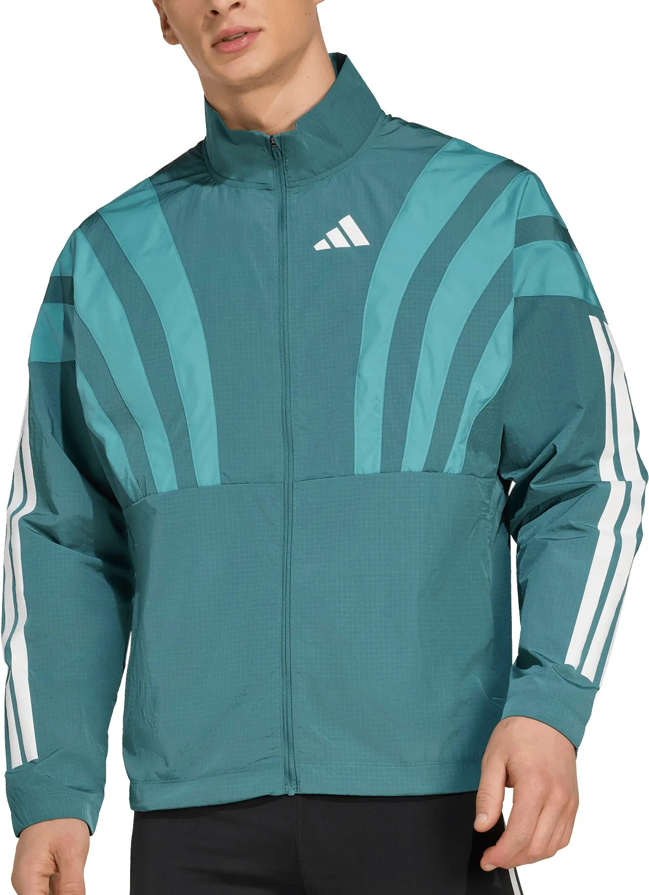 Stylish Design adidas Adizero Archive Mens Running Jacket - Green