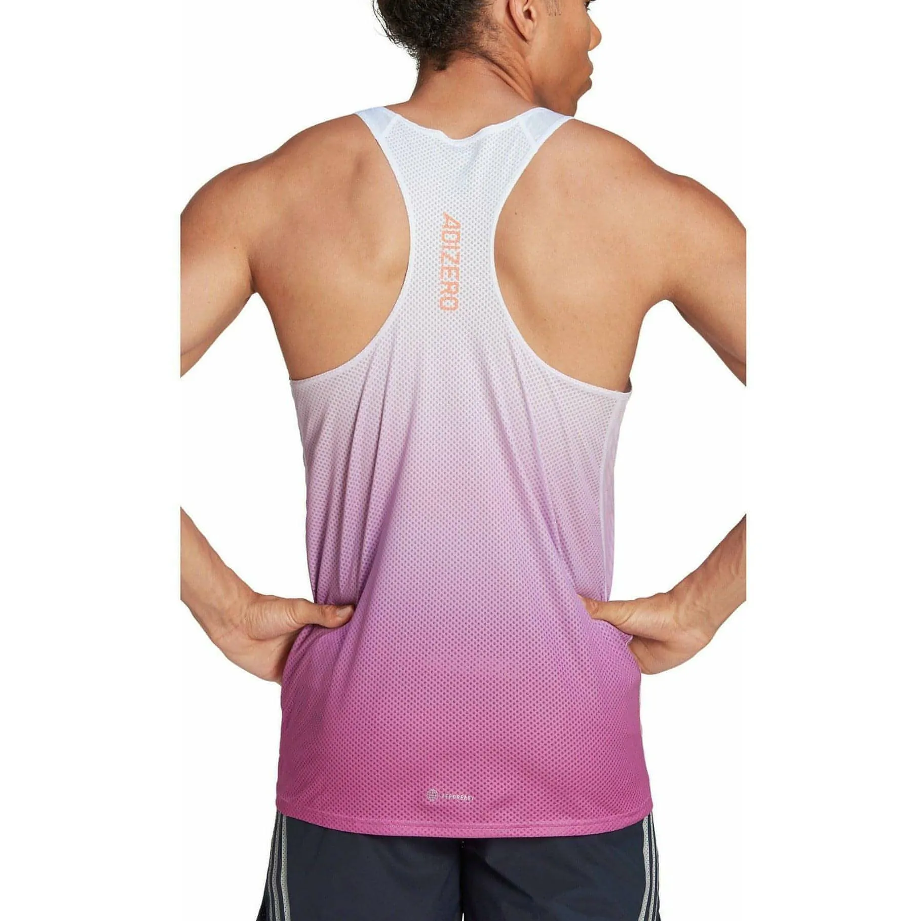 adidas Adizero Engineered Mens Running Vest - Purple high - pressure environment wide - track