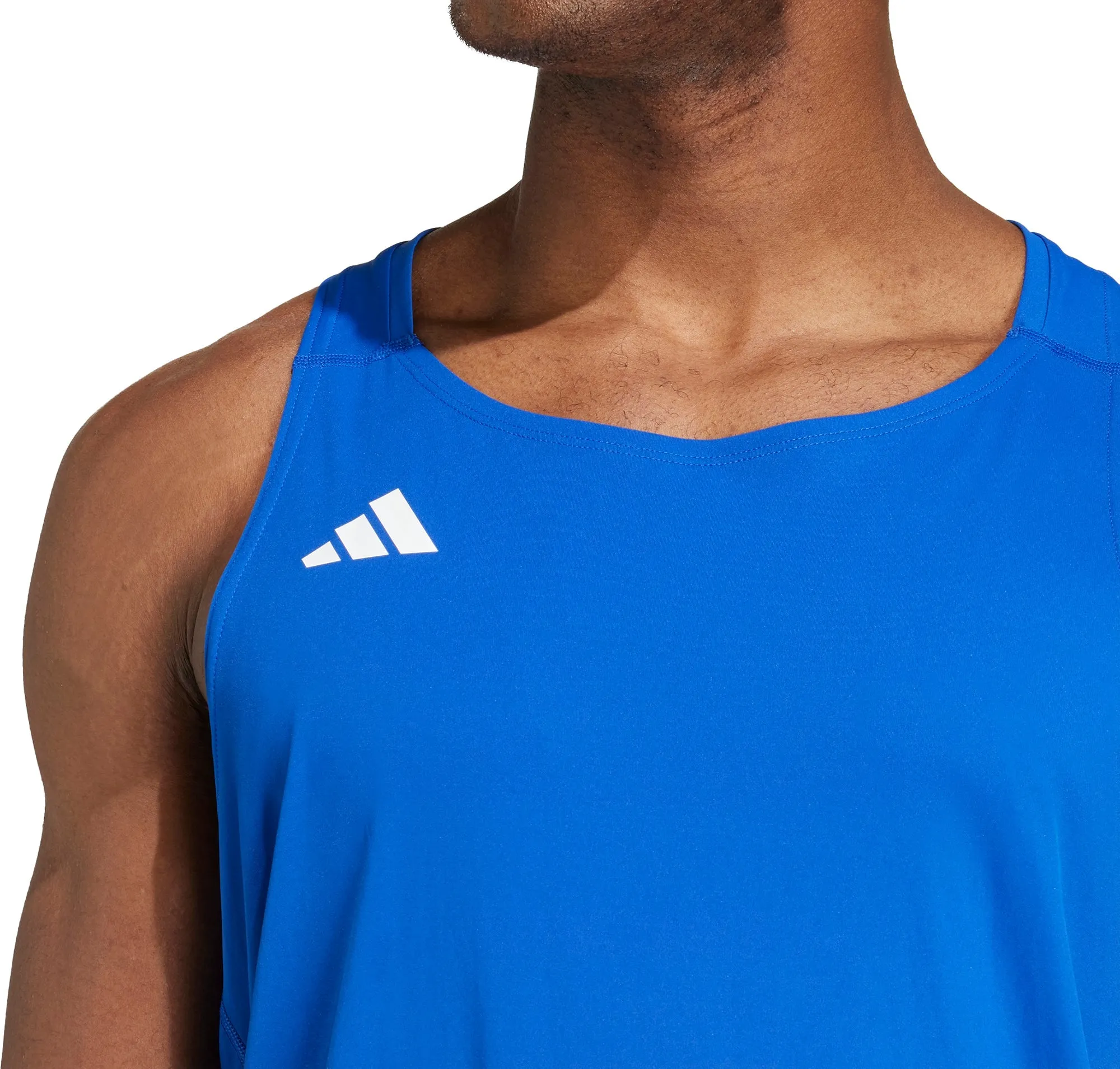 Simple Yet Cozy adidas Adizero Essentials Mens Running Vest - Blue