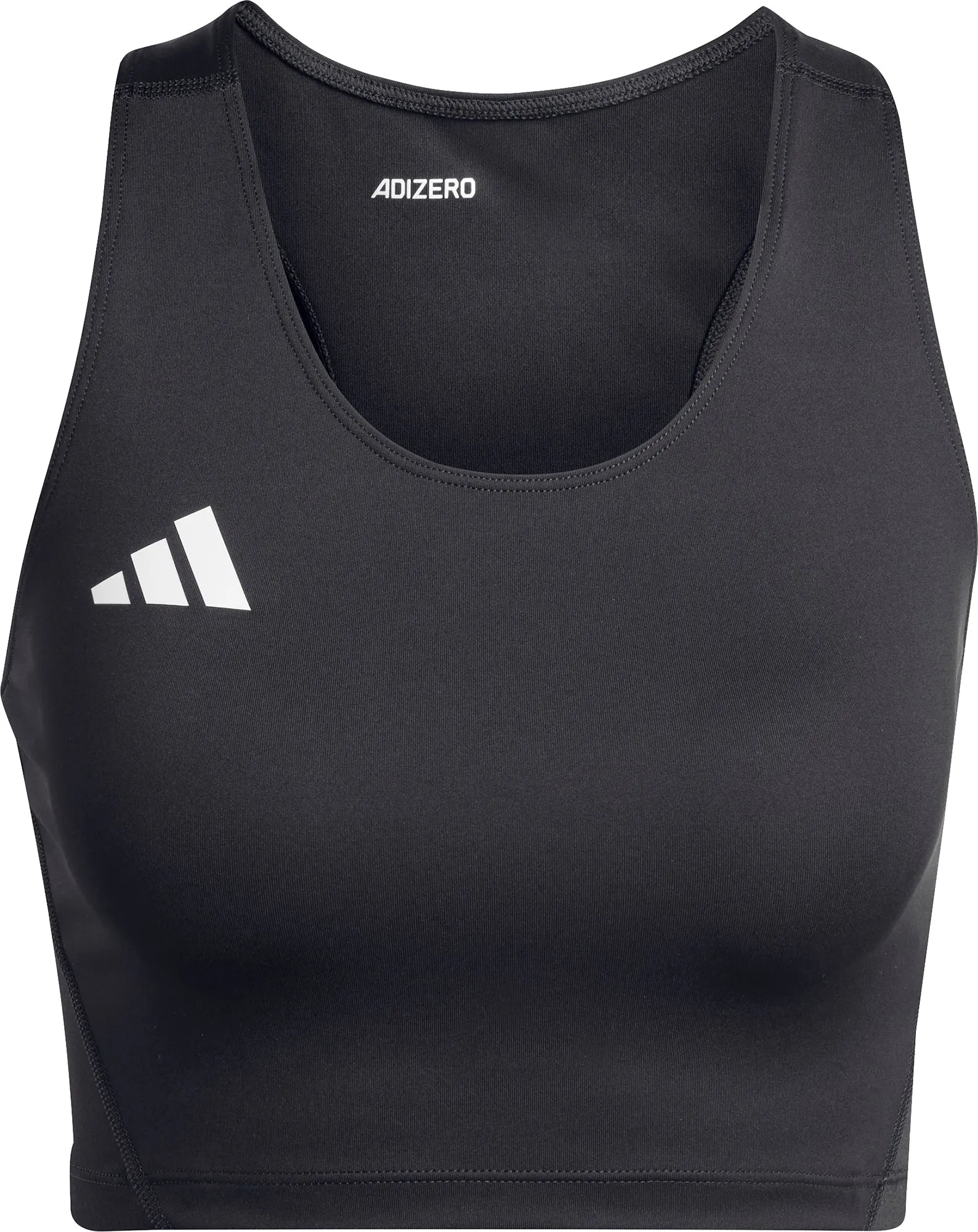 yoga clothing Effortless Fashion adidas Adizero Essentials Womens Running Crop Top - Black