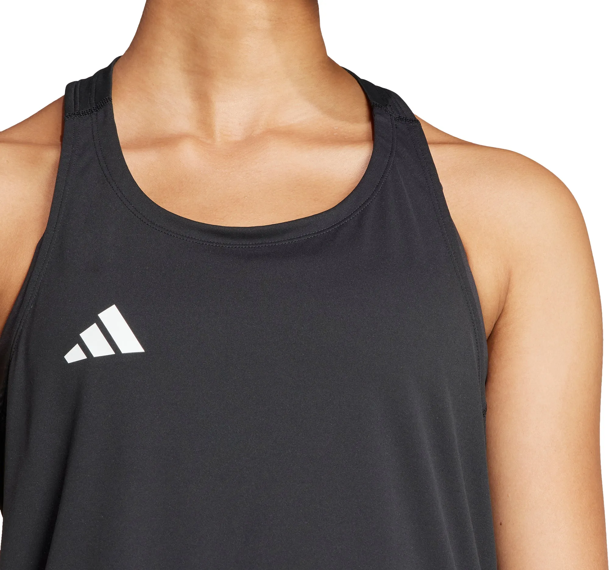 Breathable Design adidas Adizero Essentials Womens Running Vest Tank Top - Black