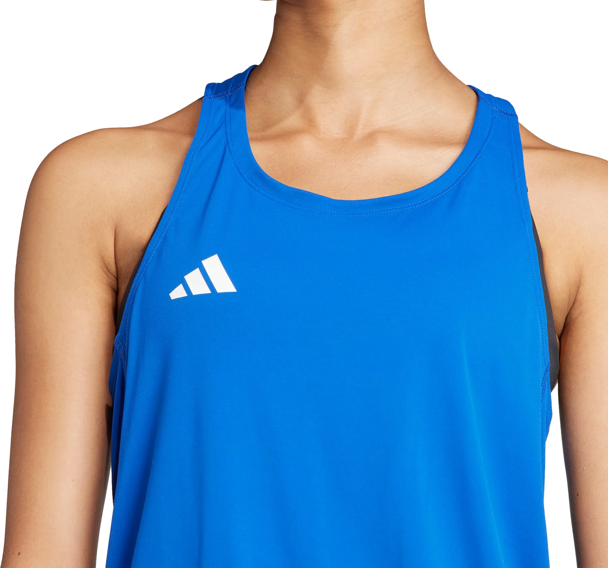 adidas Adizero Essentials Womens Running Vest Tank Top - Blue Versatile Trend