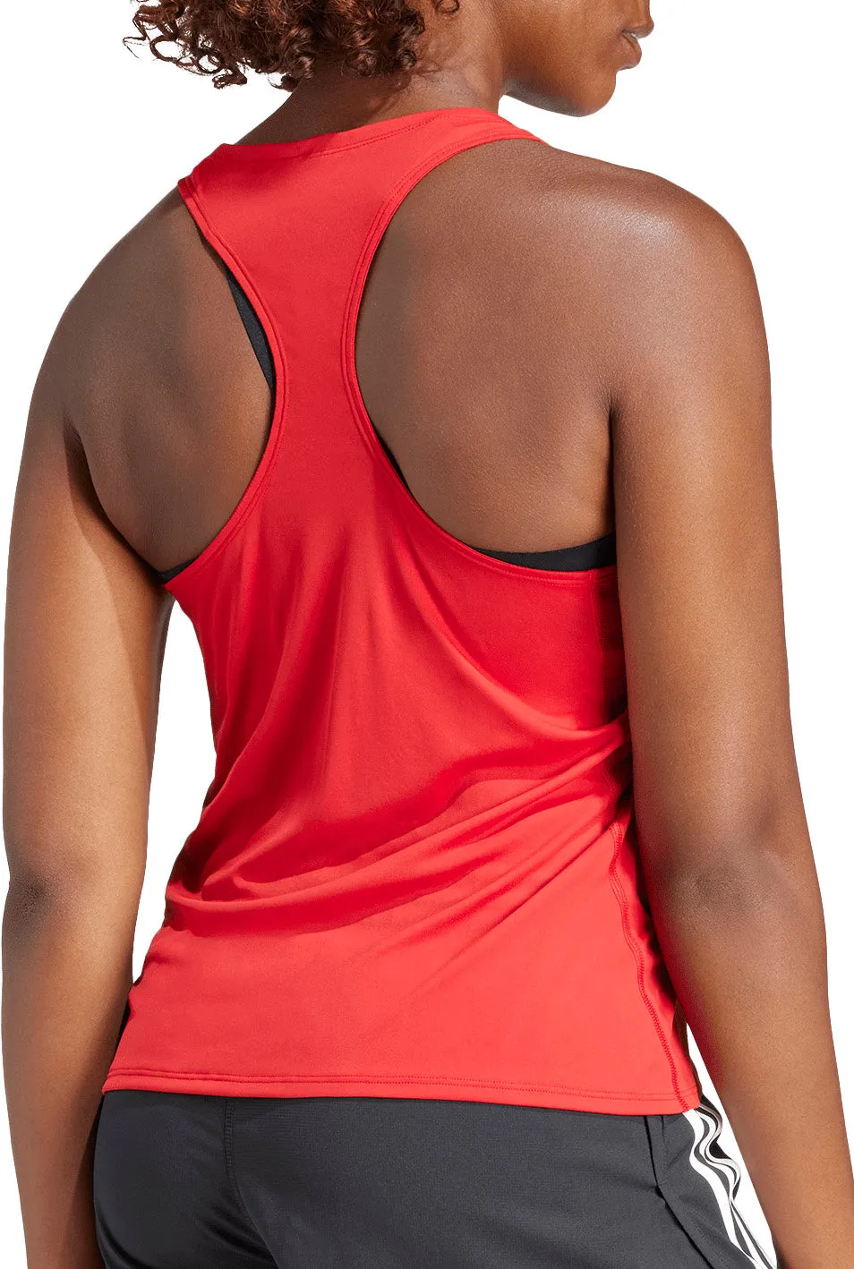 adidas Adizero Essentials Womens Running Vest Tank Top - Red Versatile Comfort
