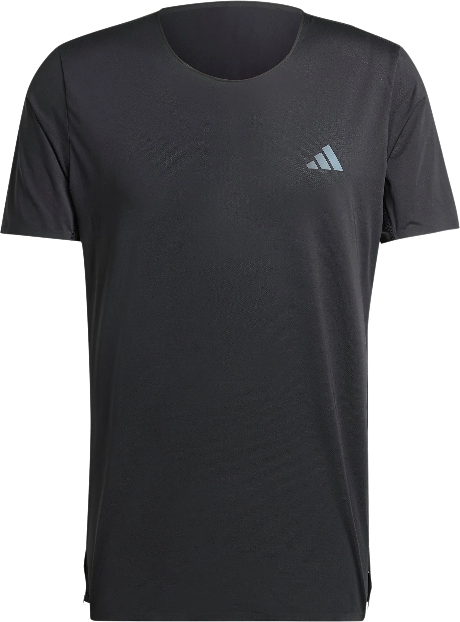 Plus size confidence Comfy Vibes adidas Adizero Short Sleeve Mens Running Top - Black
