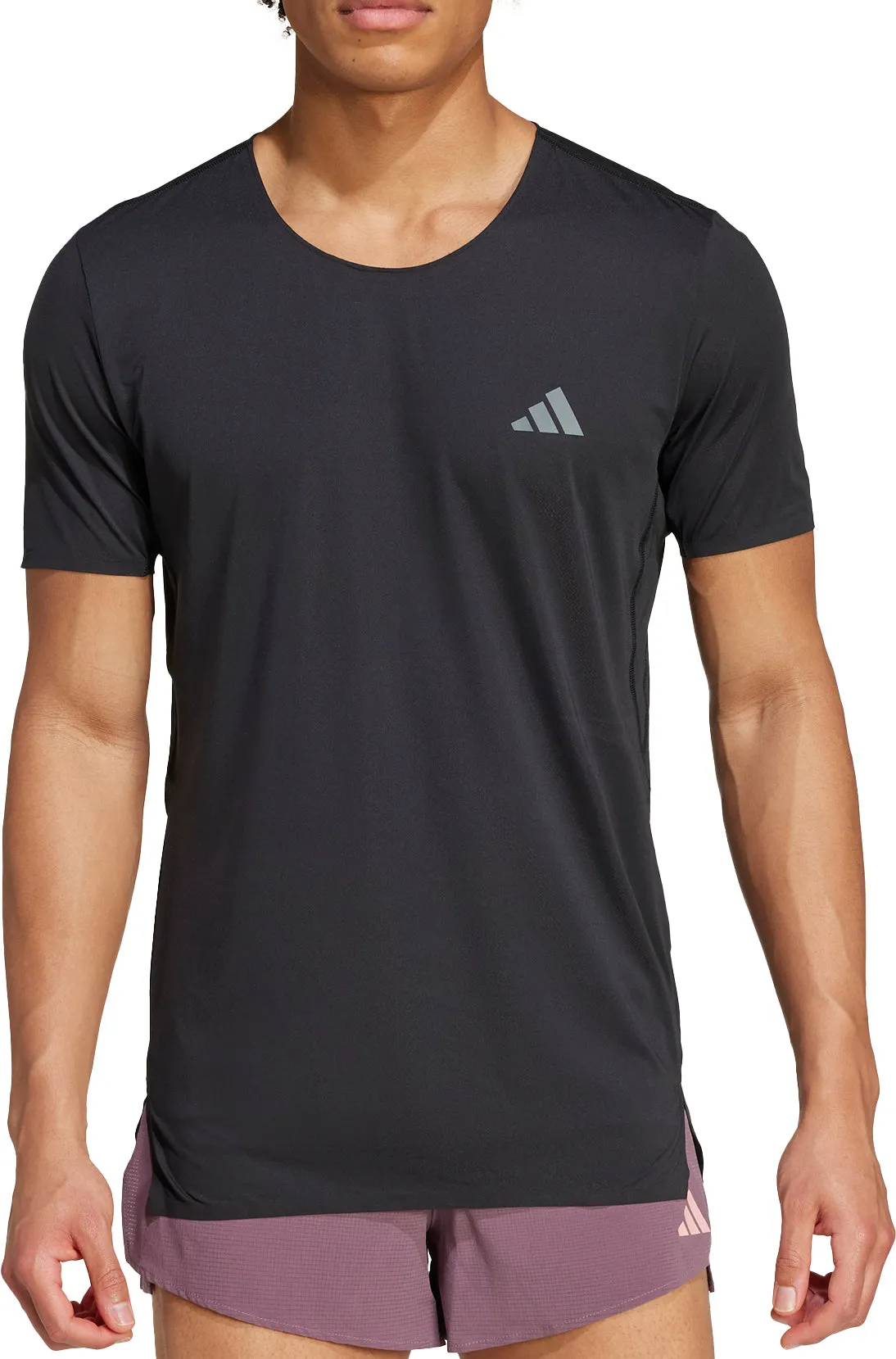 adidas Adizero Short Sleeve Mens Running Top - Black Streetwear attitude
