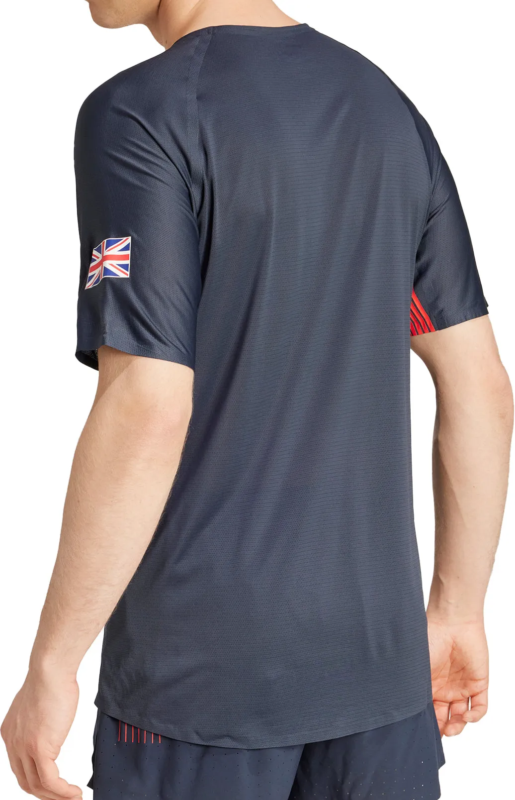 adidas Adizero Team GB Short Sleeve Mens Running Top - Blue Fashionable Sustainable production