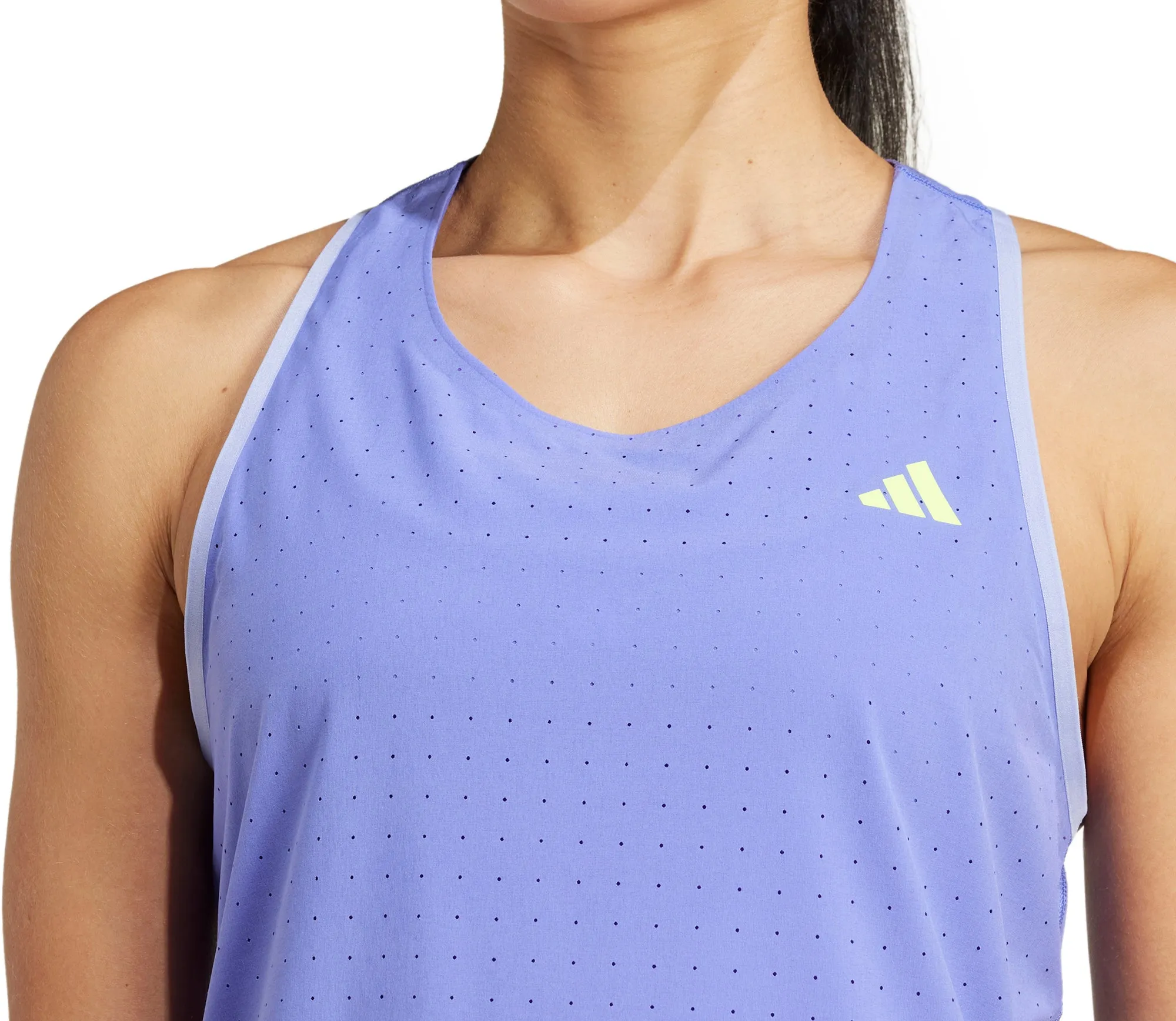UltraLightweight Light Breeze adidas Adizero Womens Running Vest Tank Top - Blue
