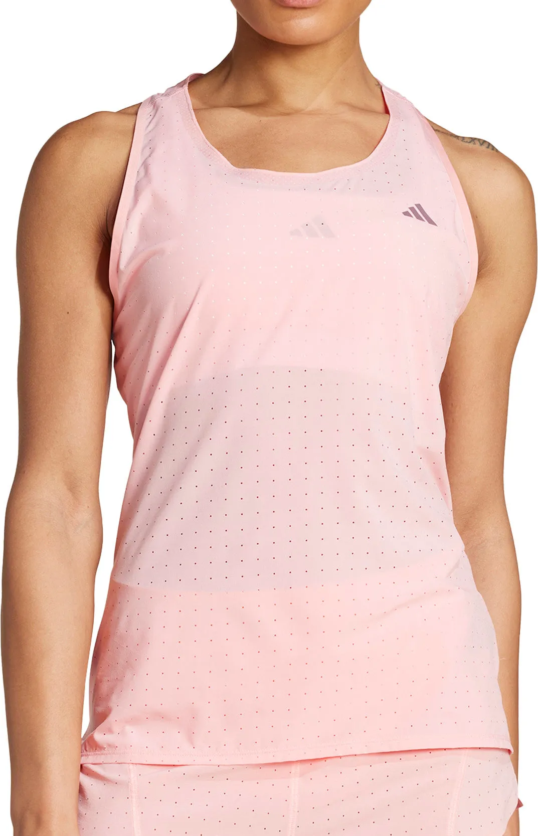 Air Force adidas Adizero Womens Running Vest Tank Top - Pink