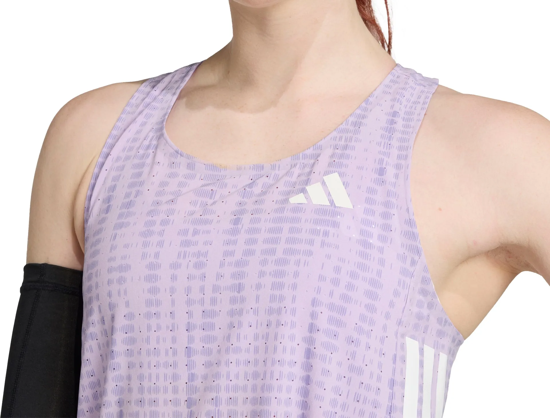 adidas Adizero Womens Running Vest Tank Top - Purple Eco Friendly Material High Density Knit