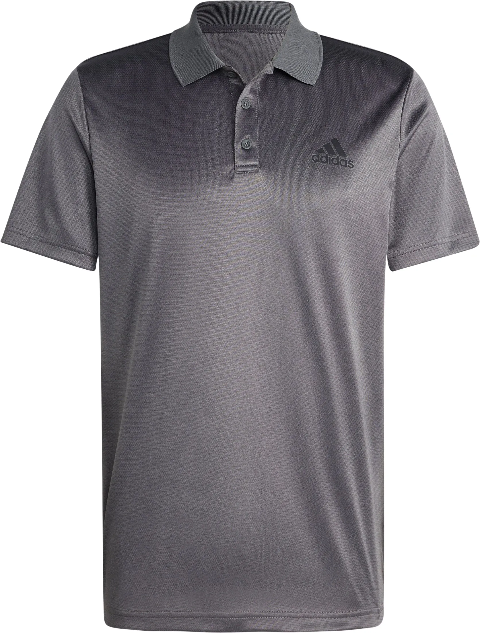 Slim Fit Design adidas Designed To Move 3 Stripes Mens Training Short Sleeve Polo Shirt - Grey